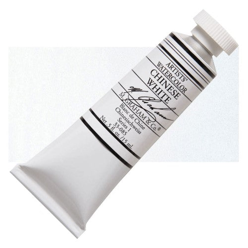 M Graham 15ml Artists' Watercolour Paints CHINESE WHITE