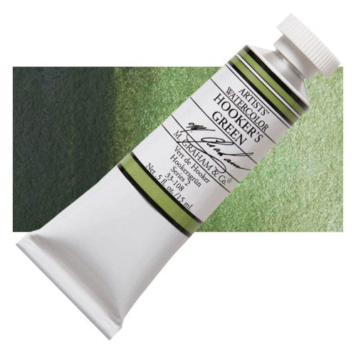 M Graham 15ml Artists' Watercolour Paints HOOKERS GREEN