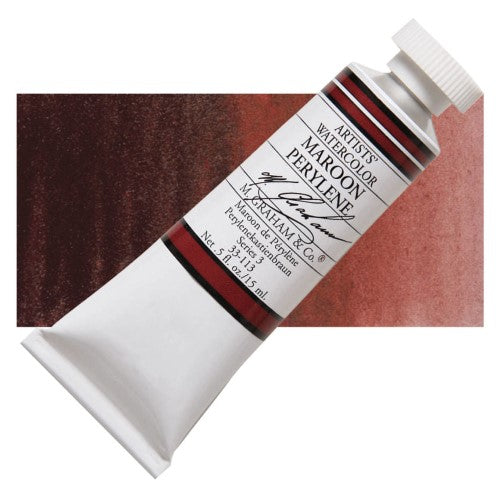 M Graham 15ml Artists' Watercolour Paints MAROON PERYLENE