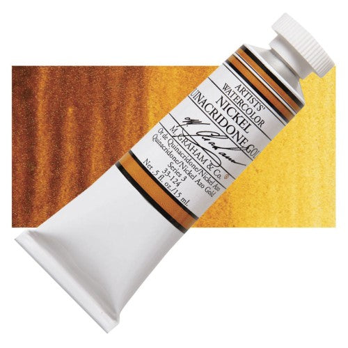 M Graham 15ml Artists' Watercolour Paints NICKEL QUIN GOLD