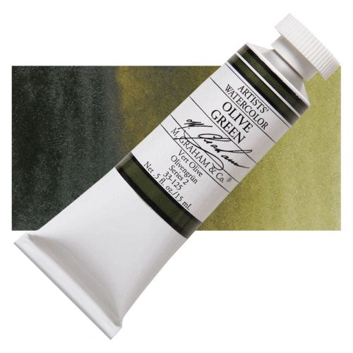 M Graham 15ml Artists' Watercolour Paints OLIVE GREEN