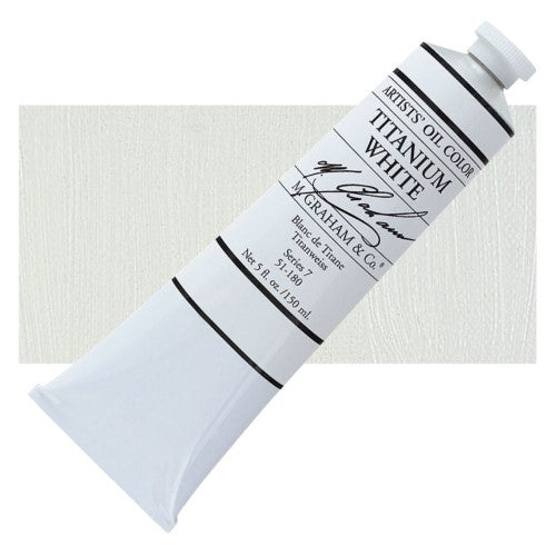 M Graham 150ml Artists' Oil Paints TITANIUM WHITE