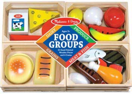 Melissa & Doug - Wooden Food Groups