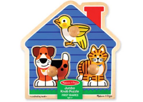 Melissa & Doug - House Pets Knob Puzzle - 3pc