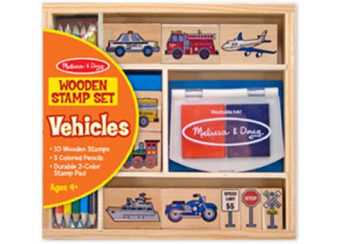 Melissa & Doug - Vehicle Stamp Set