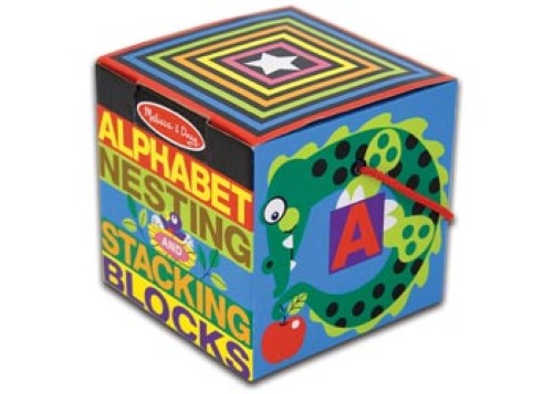 Melissa & Doug - Alphabet Nesting & Stacking Blocks