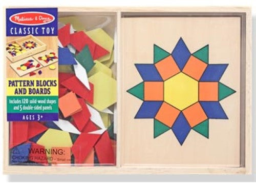 Melissa & Doug - Pattern Blocks And Boards