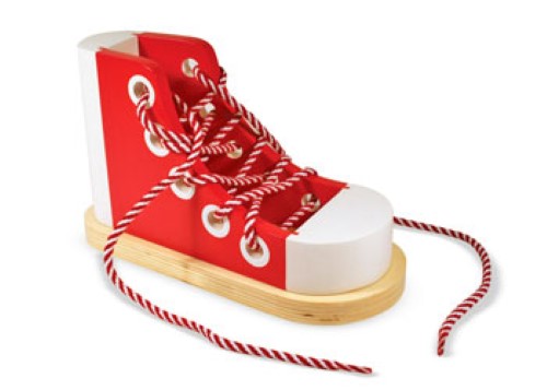 Melissa & Doug - Wooden Lacing Sneaker