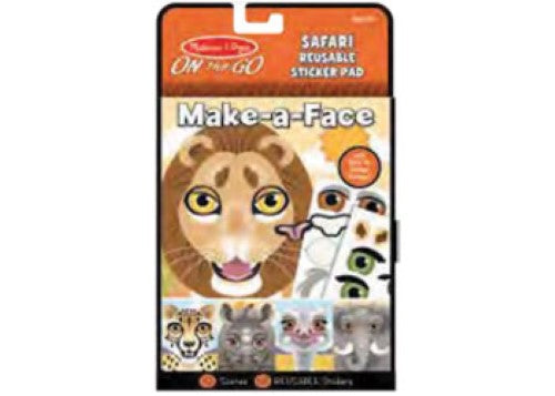 Melissa & Doug - On The Go - Reusable Stickers - Safari