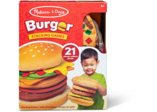 Melissa & Doug - Burger Stacking Games