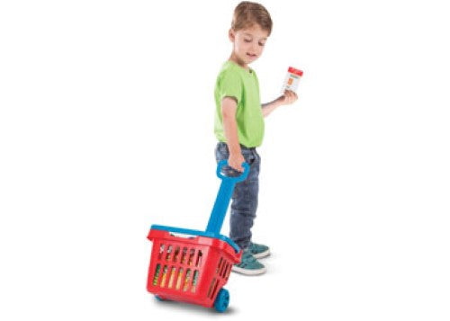 Melissa & Doug - Fill & Roll Grocery Basket Play Set