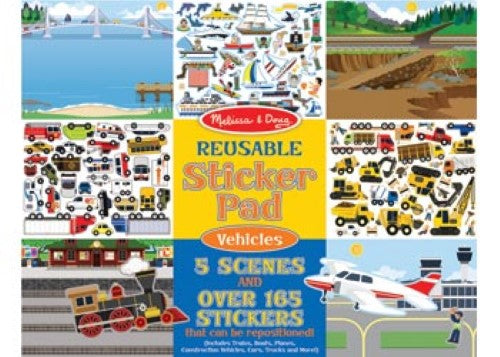 Melissa & Doug - Reusable Sticker Pad - Vehicles