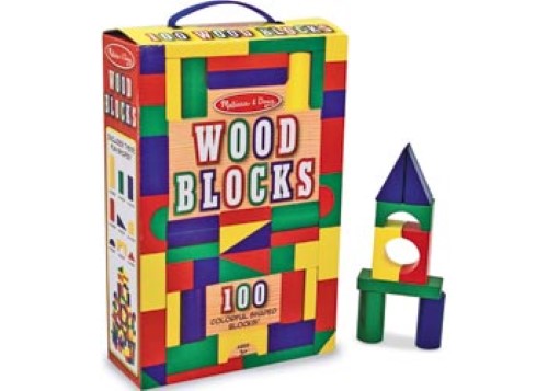 Melissa & Doug - 100 Wood Block Set