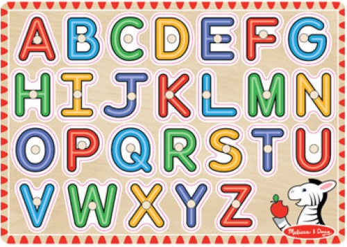Melissa & Doug - See-Inside Alphabet Peg Puzzle