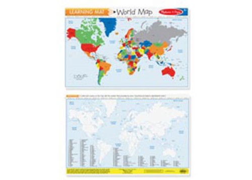 Melissa & Doug - World Map Write-a-Mat Bundle of 6