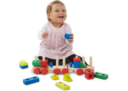 Melissa & Doug - Wooden Stacking Train