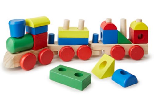 Melissa & Doug - Wooden Stacking Train