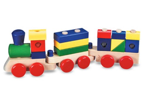 Melissa & Doug - Wooden Stacking Train