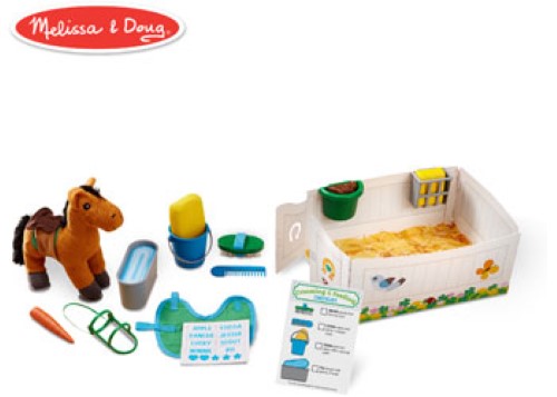 Melissa & Doug - Feed & Groom Horse Care Play Set