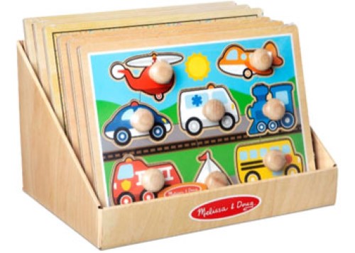 Melissa & Doug CDU (Woody) Stick/Color Pad/L Puzz