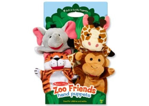 Melissa & Doug - Hand Puppets - Zoo Friends