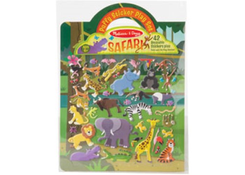 Melissa & Doug - Reusable Puffy Sticker Play Set - Safari