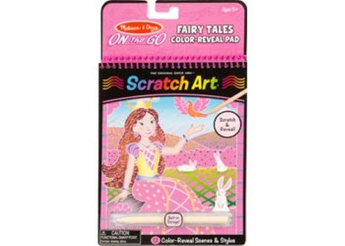 Melissa & Doug - On The Go - Scratch Art Color-Reveal Pad - F