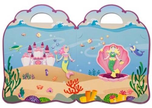 Melissa & Doug - Reusable Puffy Sticker Play Set - Mermaid