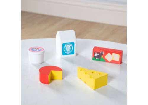 Melissa & Doug - Wooden Food Groups Play Set - Dairy