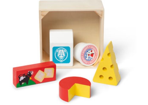 Melissa & Doug - Wooden Food Groups Play Set - Dairy