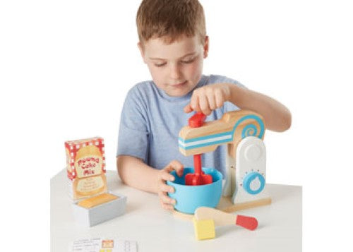 Melissa & Doug - Wooden Make-A-Cake Mixer Set