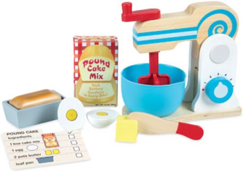 Melissa & Doug - Wooden Make-A-Cake Mixer Set