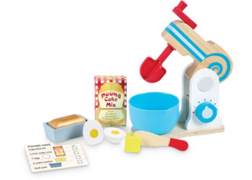Melissa & Doug - Wooden Make-A-Cake Mixer Set