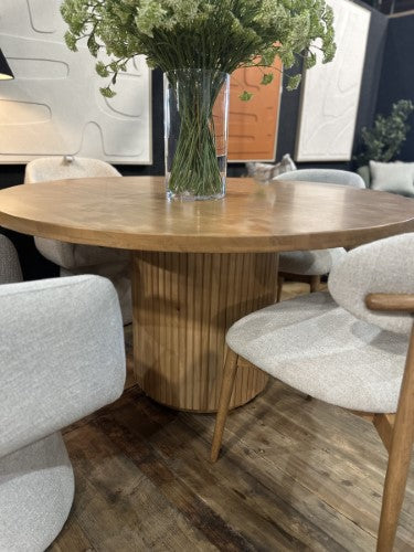 Plymouth Round Dining Table - Rubberwood Solid Table