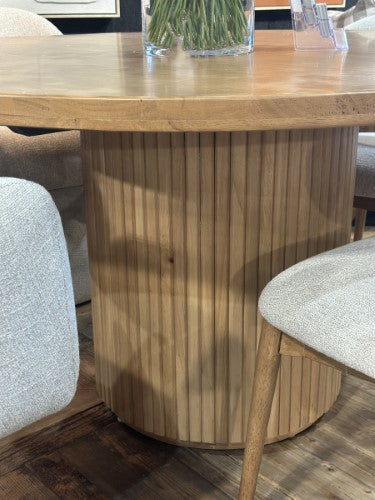 Plymouth Round Dining Table - Rubberwood Solid Table