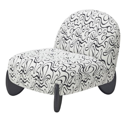 Nero Accent Chair - Black & White Accent Chair