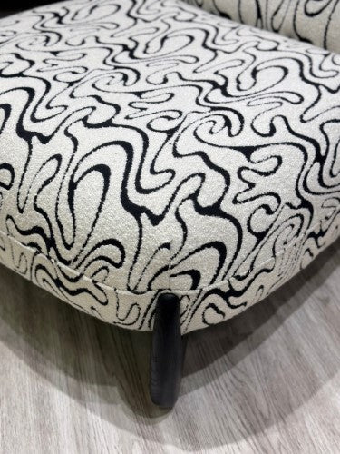 Nero Accent Chair - Black & White Accent Chair