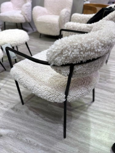 Sienna Forged Accent Chair - Forged Hammer Frame