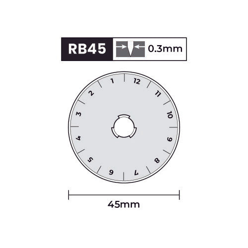 OLFA 45mm Rotary Blade - 10 Pack