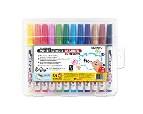 Mungyo Fine Whiteboard Markers Set of 12