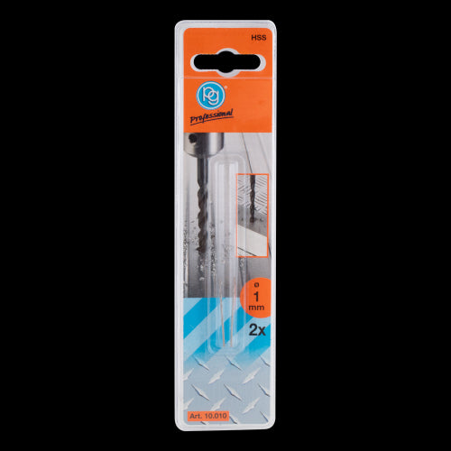 PG PROFESSIONAL HSS Drill Bit (1mm x 34mm) - 2 Pack