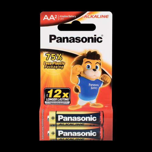 PANASONIC Alkaline Battery AA - 2 Pack