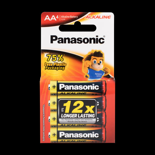 PANASONIC Alkaline Battery AA - 4 Pack