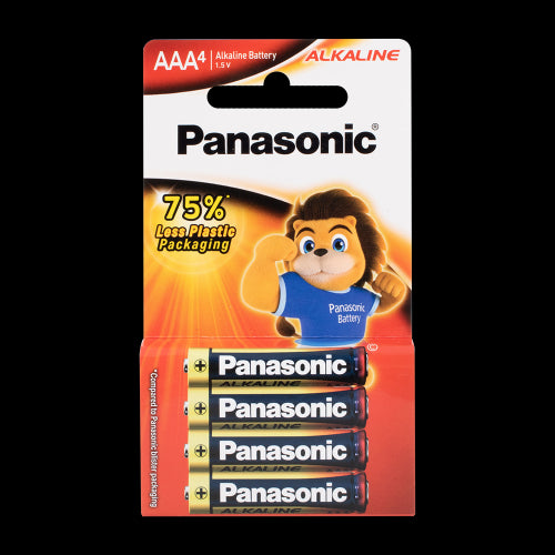 PANASONIC Alkaline Battery AAA - 4 Pack