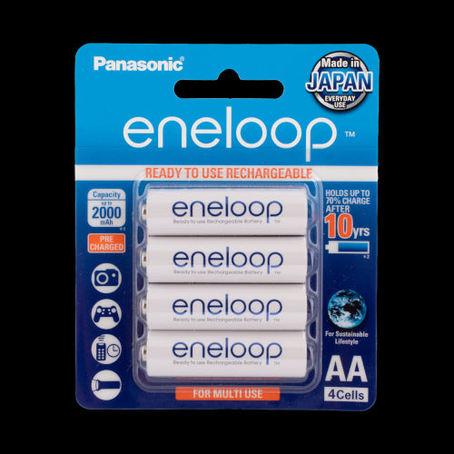 PANASONIC Eneloop Rechargeable Battery AA - 4 Pack