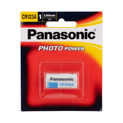 PANASONIC Photo Lithium Camera Battery 3V CR123A - 1 Pack