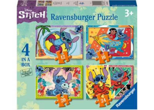 Puzzle - Ravensburger- Disney Stitch 4inaBox 12/16/20/24p