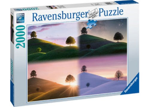 Puzzle - Ravensburger- Atmospheric trees and mountains 2000p
