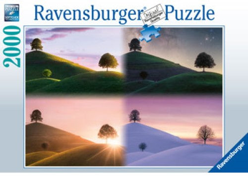Puzzle - Ravensburger- Atmospheric trees and mountains 2000p