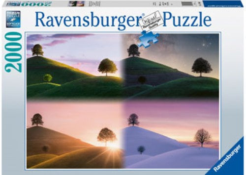 Puzzle - Ravensburger- Atmospheric trees and mountains 2000p